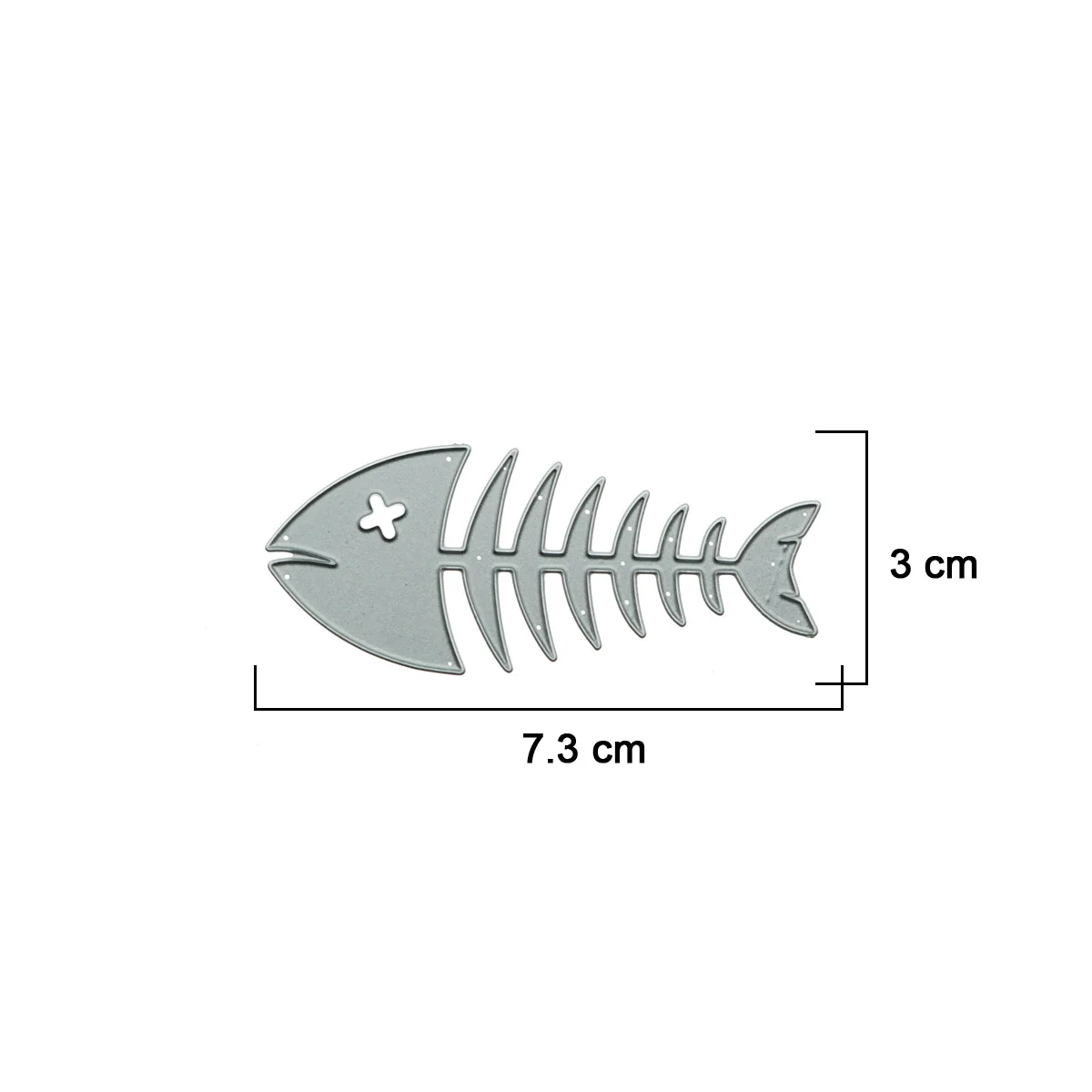 The Vivid Fishbone Metal Cutting Dies Scrapbooking Fish Pattern Paper Cutter Mold For DIY Clipart Embossing Photo  Decoration
