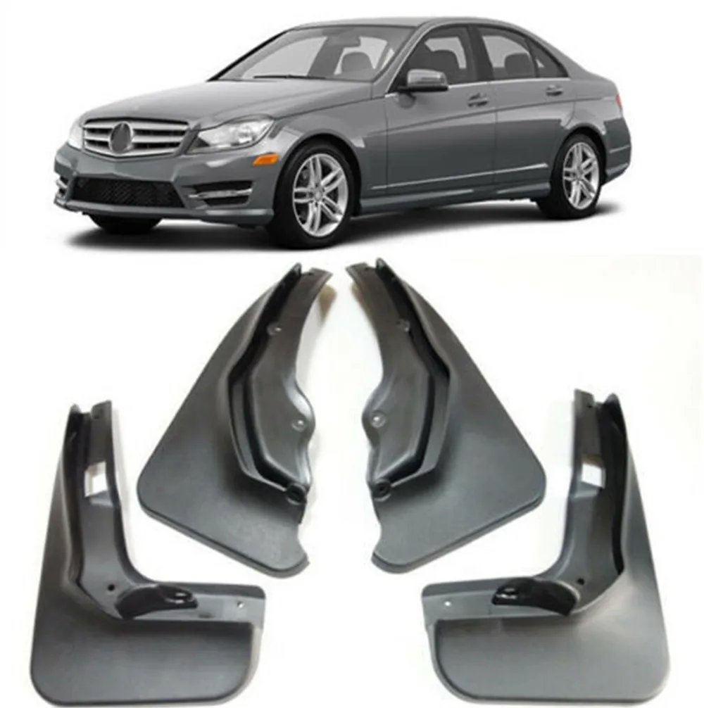 

Car Mud Flaps For 2011-2014 Mercedes Benz c-class w204 Sport Mudguards Benz w204 2011-2013 2014 Mud Flaps Benz C-class fenders