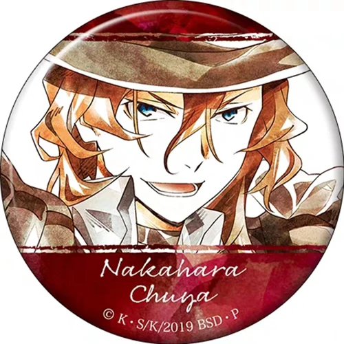 58mm pins Ryunosuke Akutagawa Osamu badges Brooch