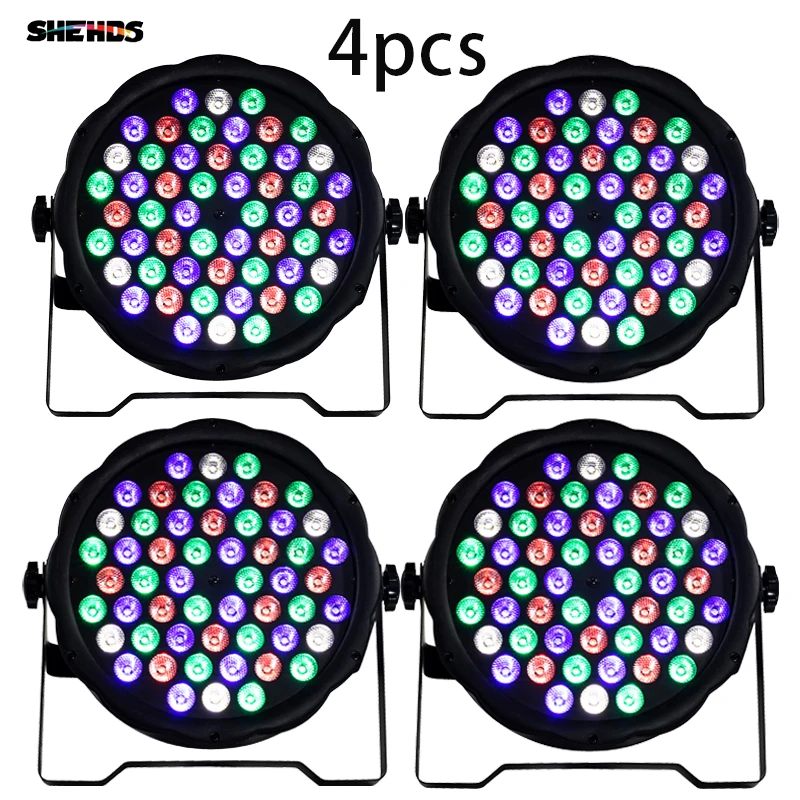 rgbw led par light disco wash light canais dmx 512 uplights efeito de iluminacao de palco transporte rapido pcs 54x3w 01