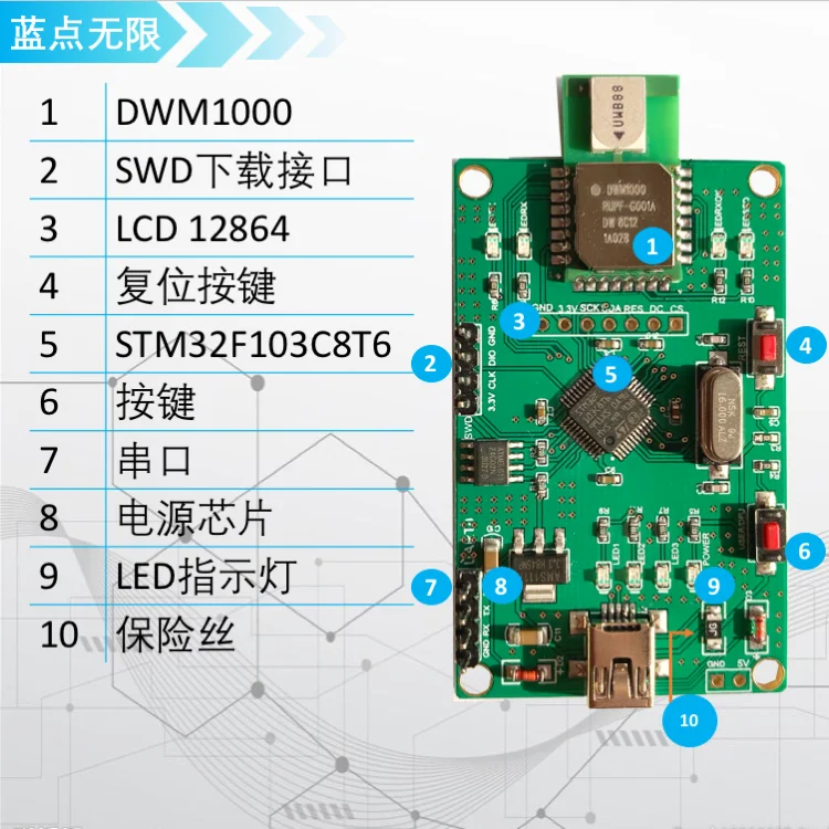 

Uwb Follows the Car Dwm1000 Positioning UWB Module Ultra-wideband Indoor Positioning Uwb Ranging UWB Ranging