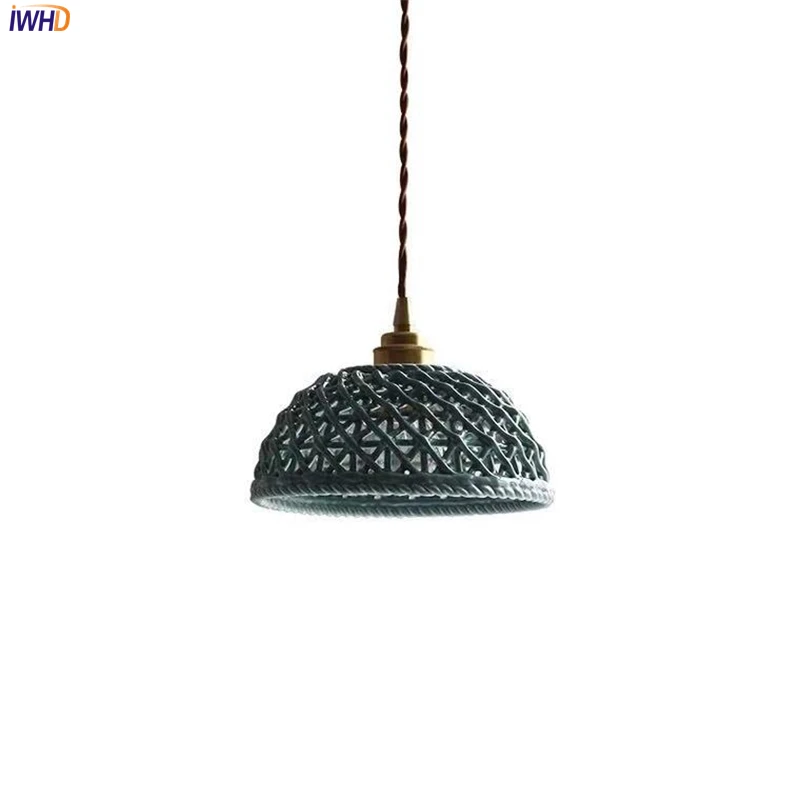

Modern Nordic Pendant Lights Ceramics Lampshade For Ceiling Decoration Hanglamp LED Pendant Lamp Living Dining Room E27