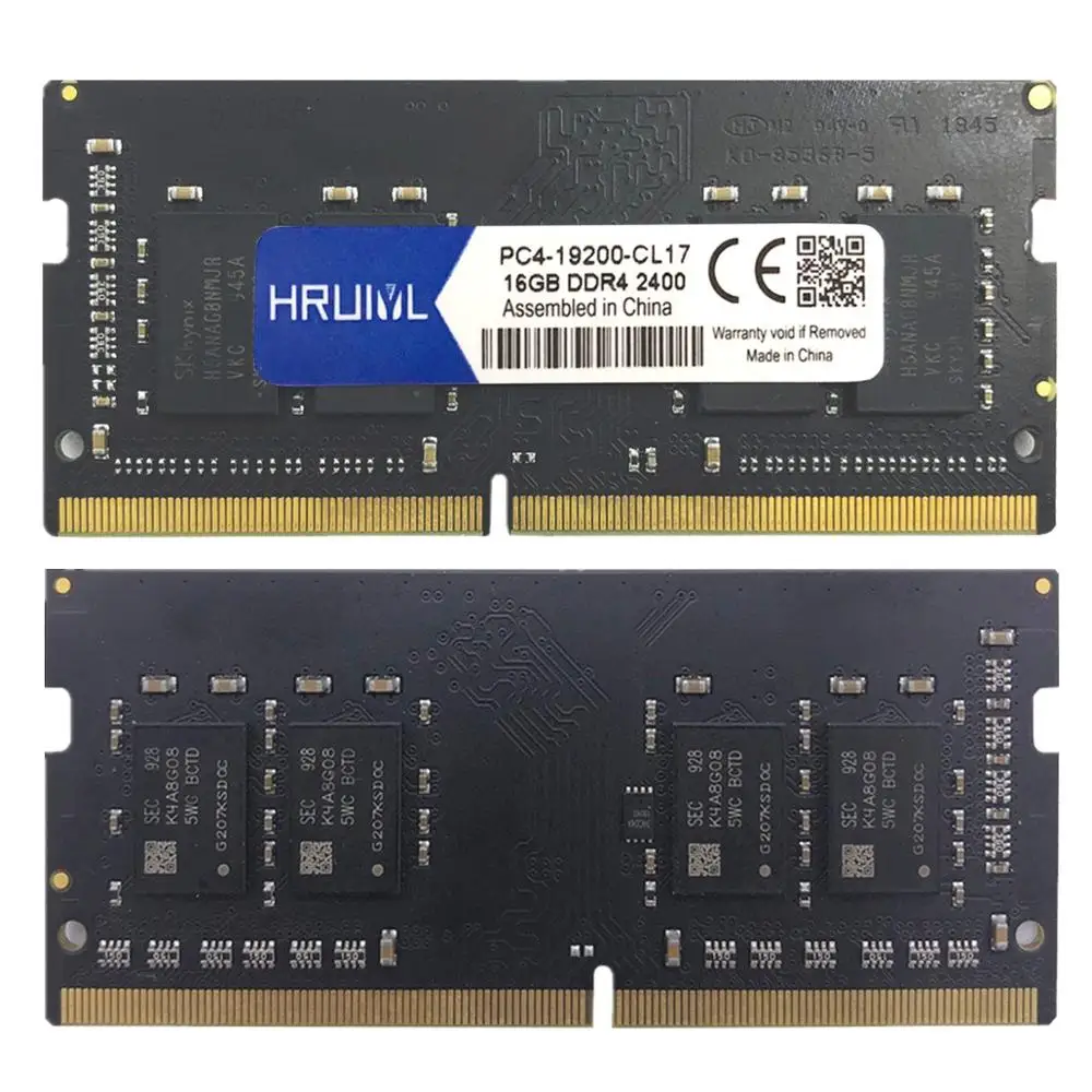 HRUIYL Notebook Memory DDR4 2666MHZ 16GB 8G 4G 2400 2133 MHZ SO-DIMM PC4 17000S 19200S 2666V 260Pin Laptop Memoria Sticks