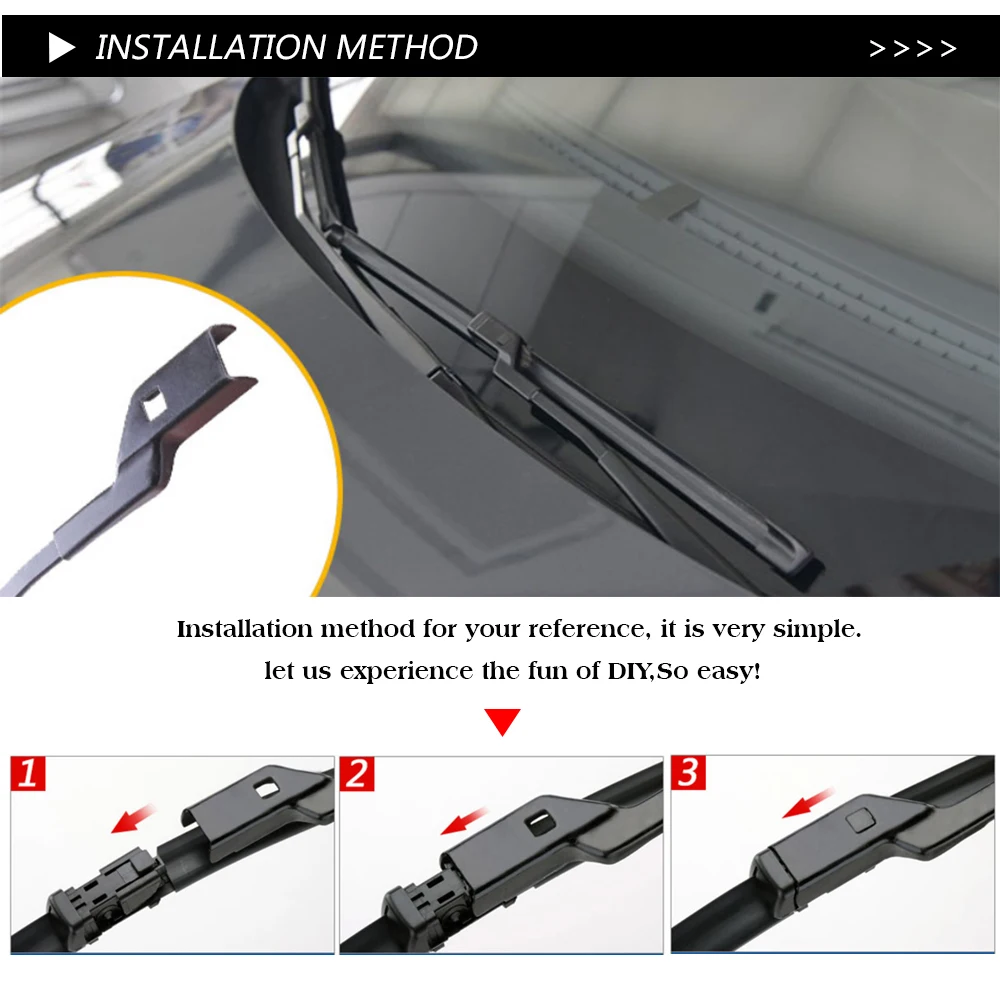 KAWOO Car Front Wiper Blades 30