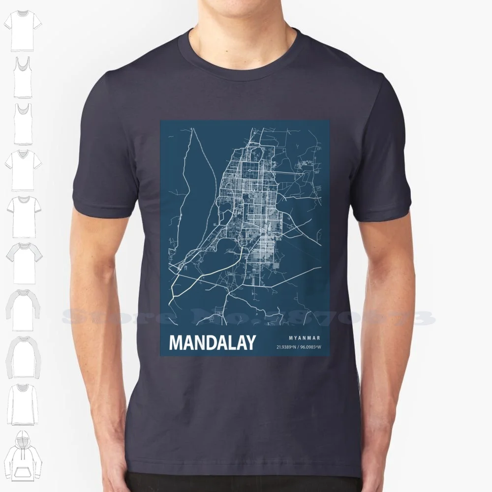 Blueprint Street Map , Colour Map Prints 100% Cotton T-Shirt City Maps Maps Map Paper Map Art Map Custom Map Design Map City