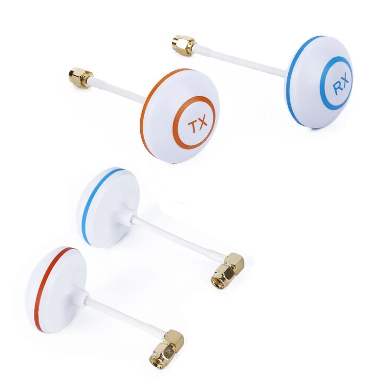 1 Pair 5.8GHz Circular Polarized Mushroom Transmitter Receiver SMA Antenna for RC Multicopter Drone Part