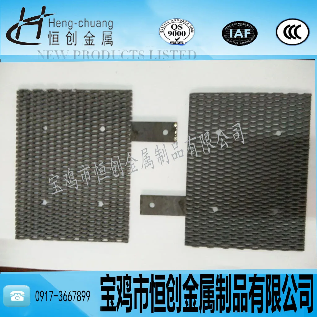 غير قابل للذوبان مقاومة للتآكل كهربائيا رد فعل التيتانيوم الأنود ، الروثينيوم-الإيريديوم/الإيريديوم-التنتالوم PbO2 التيتانيوم القطب