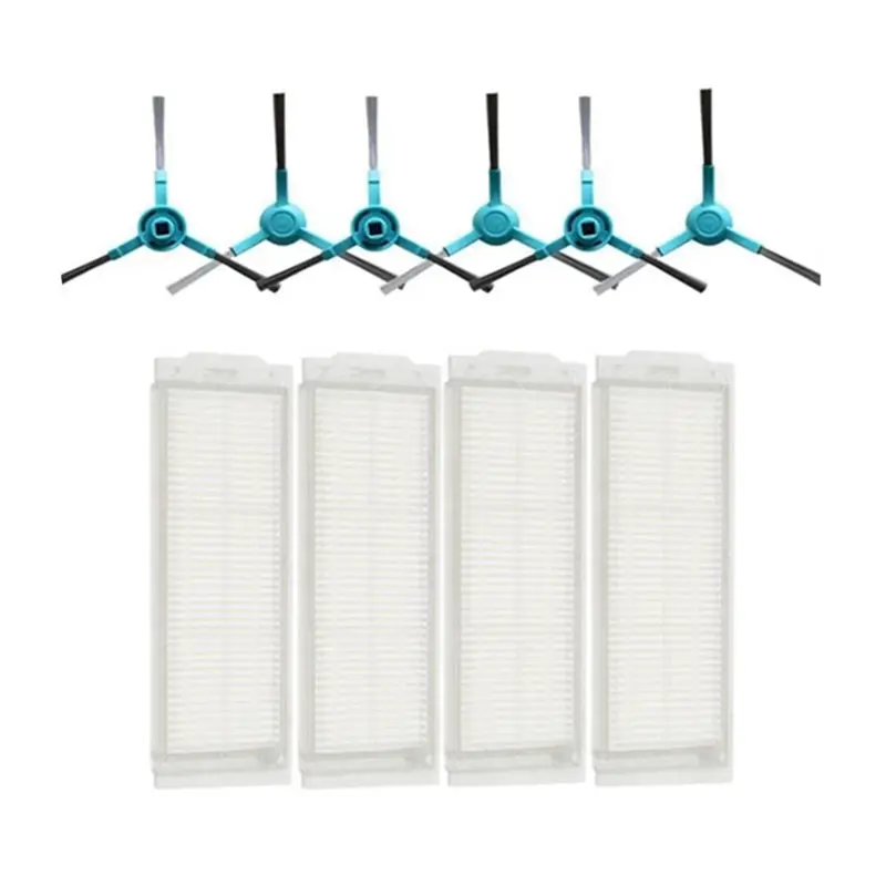 Filtro hepa com escova lateral para aspirador de pó, para reposição de acessórios e peças de limpeza de aspirador robótico hydra s7