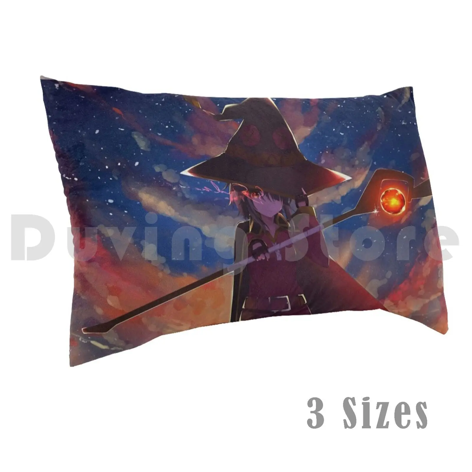 Megumin Pillow Case 20*30 Inch Megumin Raoult Tsundere Cute Anime Netflix Shojo