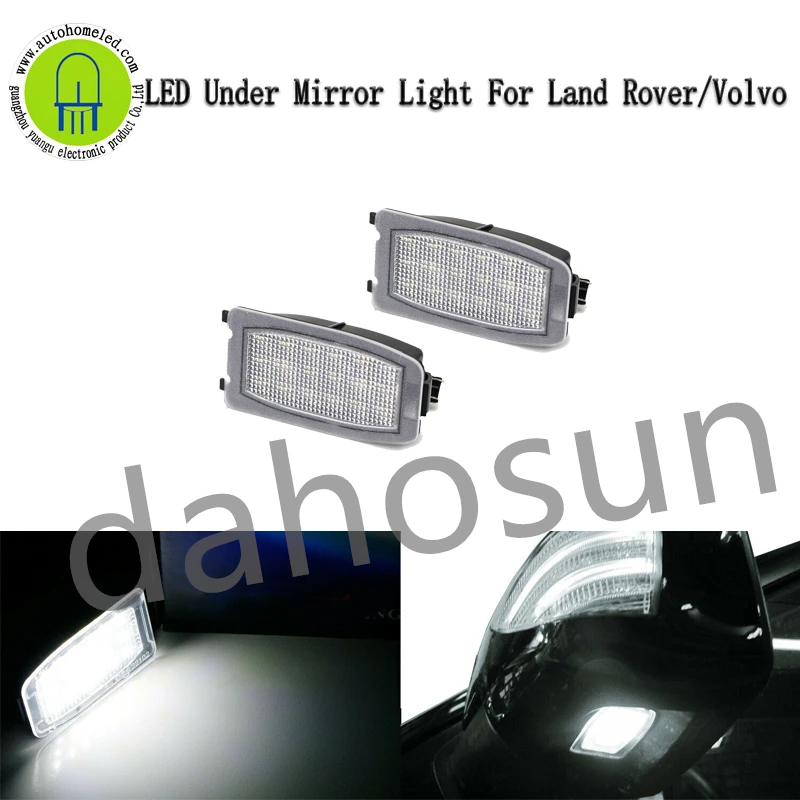 

2Pcs White LED Under Side Mirror Puddle Lights Compatible with Land Rover Range Rover Sport, LR2 LR3 LR4/Volvo S60 V70 XC70