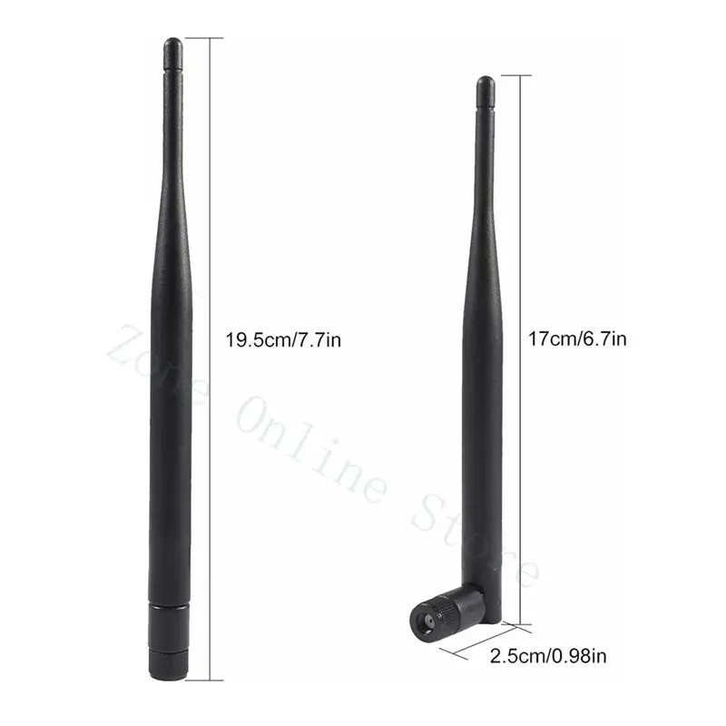 5pcs Female WiFi Antenna 2.4GHz 5GHz 5.8GHz 6dBi WiFi Router Wireless Network Card USB Adapter Security IP Camera Video Monitor