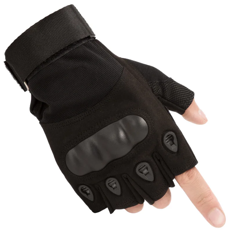 Gants sans doigts fonctionnels, pour hommes, pour le cyclisme en plein air, demi-référence, tactiques, type moto, gants de fitness