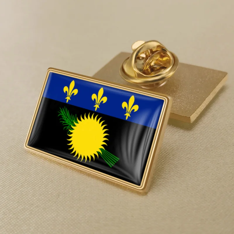 Guadeloupe of France Flag Brooch Badges Lapel Pins