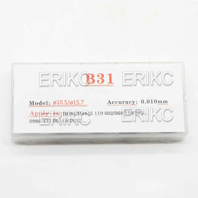 ERIKC B31 Size 1.15-1.34MM Diesel Fuel Injector Adjustment Washers B31 Shims For Bosch Injection Nozzle Repair Kit Gasket