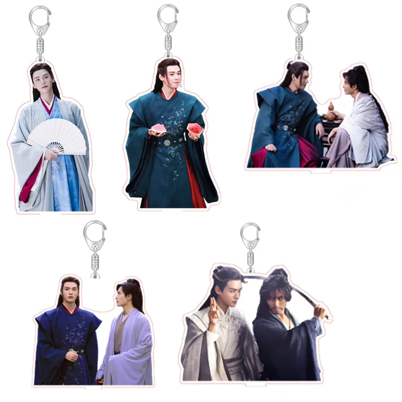 Shan He Ling Word of Honor Acrylic Keychain Zhou Zishu, Gong Jun Figure Key Chain Pendant Toys Fans Gift