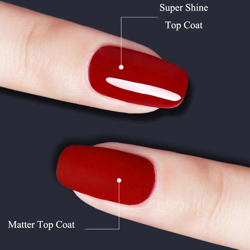 Tinovo Uno Matte Top Coat Uv Gel Nagellak 12Ml Semi Permanente Vernis Led Lak Alle Voor Manicure Soak off Nagels Gels Top