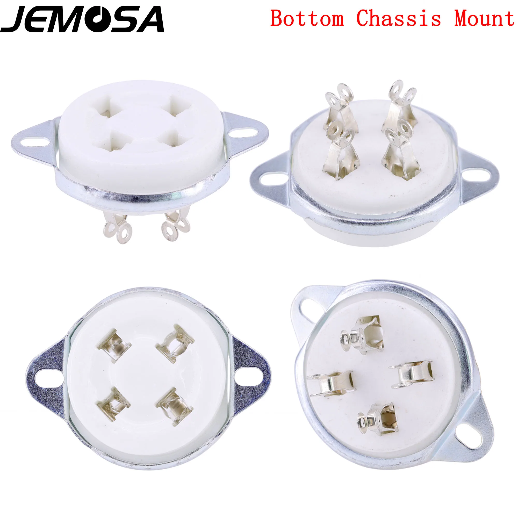 Ceramic 4pin Tube Socket Vacuum Tube Socket For 300B 2A3 811 274A 5Z3 572B 101D Vacuum Tube Amplifier Audio Vintage HIFI