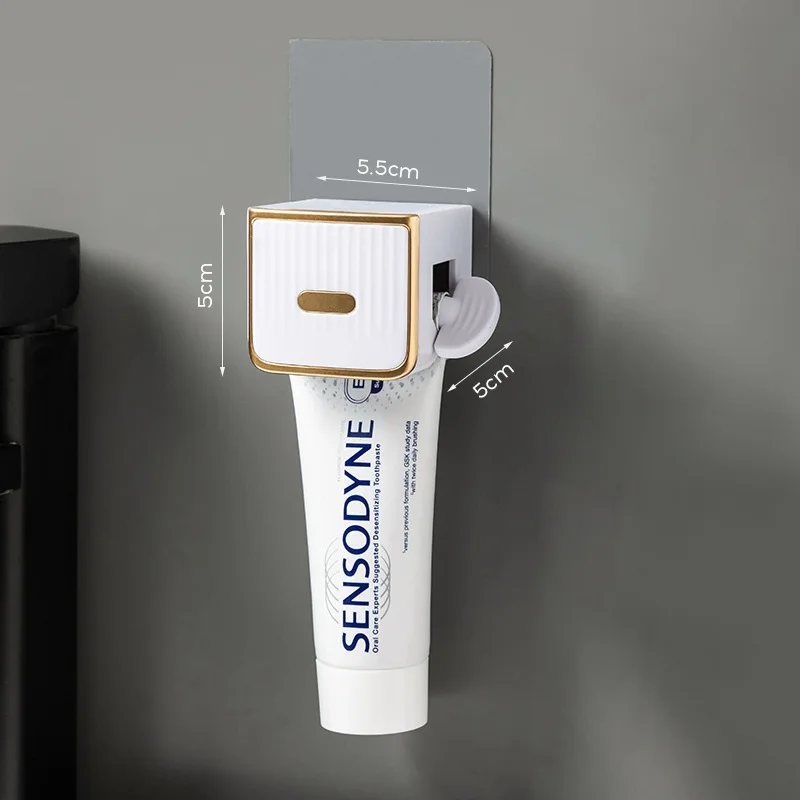 Automatic Toothpaste Dispenser Squeezers Wall Mounted Toothpaste Squeezer Dispenser Rolling Holder Bathroom Accessories