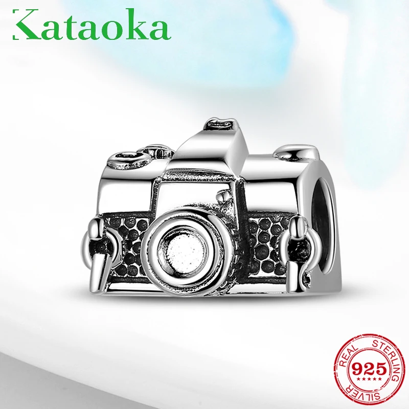 New 925 Sterling Silver Multi-function Cassette Camera fine Beads Fit Original Charm Bracelet Jewelry making