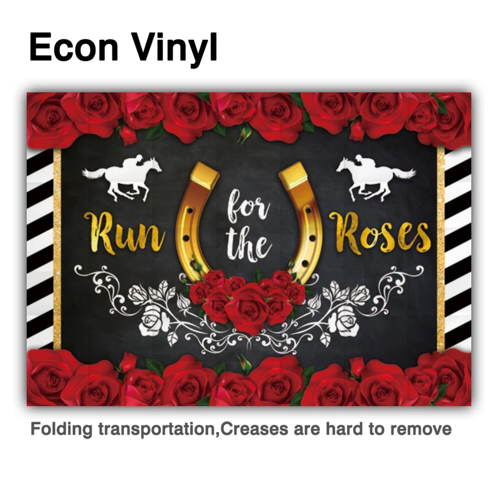 Allenjoy 신부 샤워 장미 말 배경에 대 한 실행 시골 결혼식 생일 파티 약혼 Photozone 배경