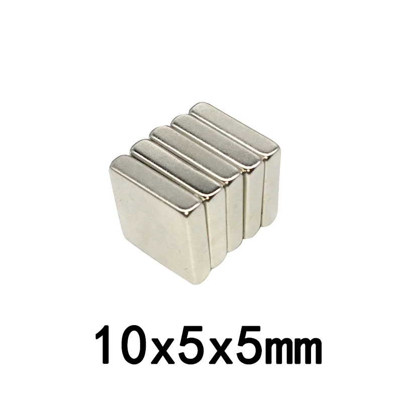 

20/50/100pcs 10x5x5 Block Super Powerful Magnets 10x5mm Small Permanent Magnet 10x5x5mm Strong Neodymium Magnet 10*5*5mm