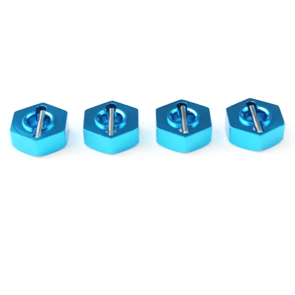 4PCS RC Car Wheel Hex Nut With Pins Drive Hubs Convert Adapter Metal Upgrade Parts For WLtoys New 12428 12423 1/12 RC Vehicles