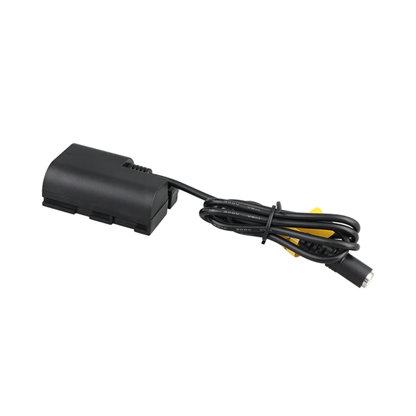 CAMVATE Canon DR-E6 DC accoppiatore batteria fittizia con cavo adattatore alimentazione diretta per Canon EOS 5D Mark II, EOS 7D,EOS 60D nuovo