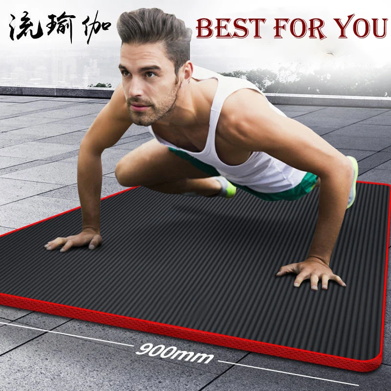 200CM 15MM High Quality Extra Sport Thick NRB Non-Slip Yoga Mats For Fitness  Pilates Gym Home Fitness Camping Tasteless Pad