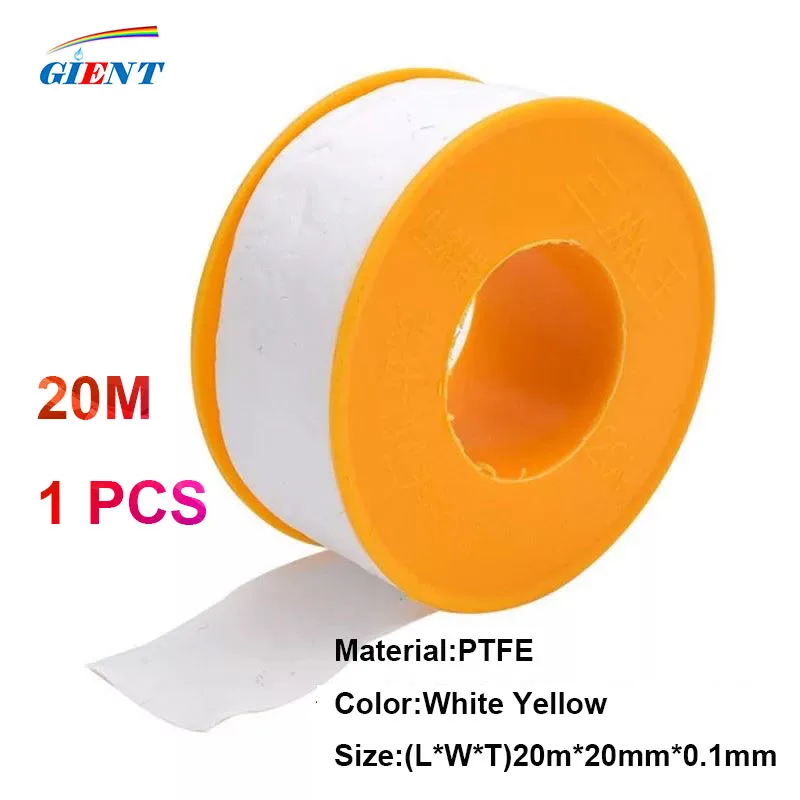 1Roll 20M PTFE Thread Tape Roll Plumbing Plumber Fitting For Water Gas Thread Joint Pipes Seal Plumbing Fitting Plumber Tools