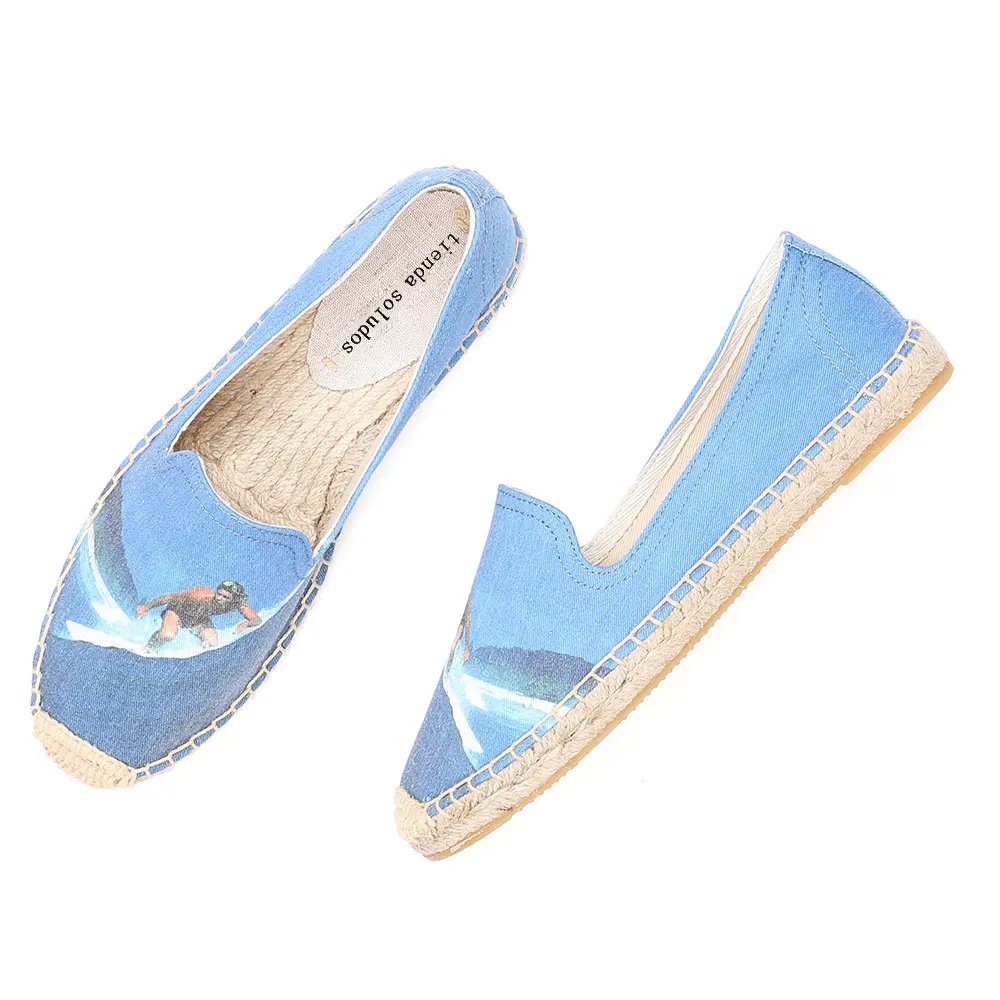 2021 Real Limited Flat Platform Canvas Rubber Slip-on Casual Sapatos Zapatillas Mujer Womens Espadrilles Shoes