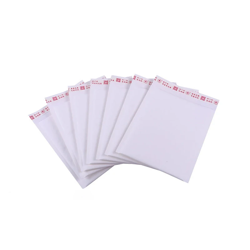 100Pcs Small Bubble Mailer White Kraft Shipping Mailing Bag Waterproof Courier Bags Self Seal Adhesive Bubble Envelopes 5 Sizes