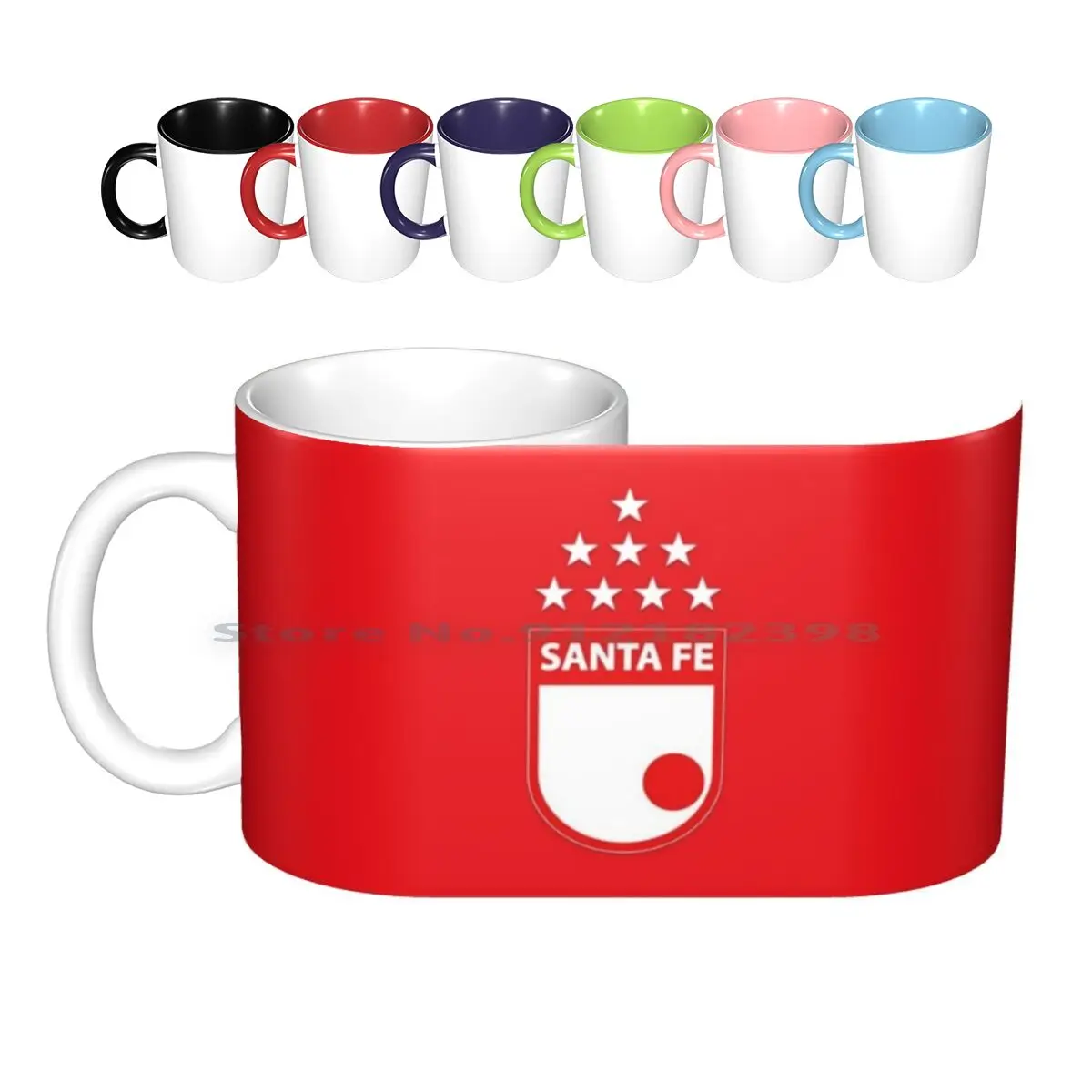 ?santa Fe , Campeón De La Copa Suramericana! Ceramic Mugs Coffee Cups Milk Tea Mug Independiente Santa Fe Bogota Rojo Soccer