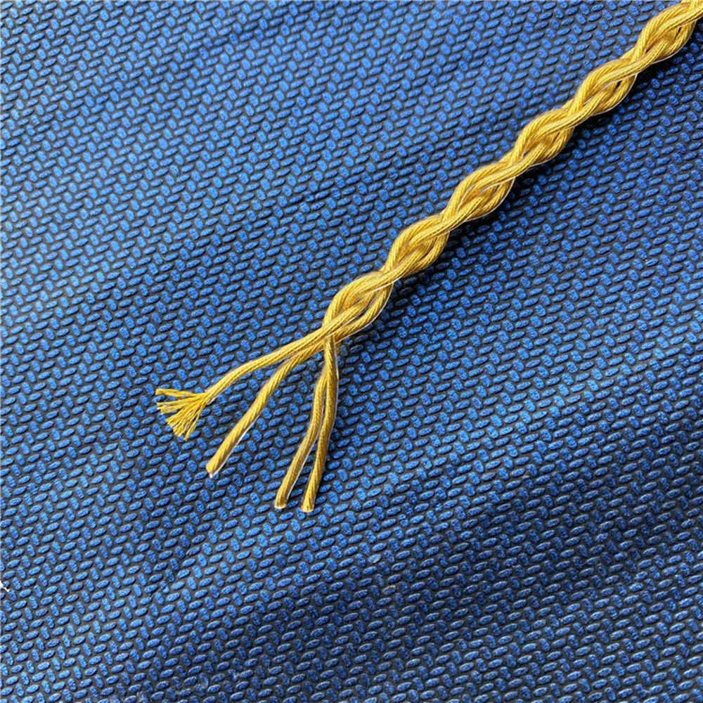 원 계량기 단결정 구리 이어폰 업그레이드 케이블, DIY 헤드폰 개조 케이블, OD3.8mm 골드 컬러, 7N 4 공유 196 코어