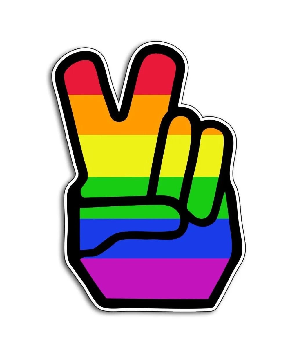 

Радужный Флаг для геев, наклейка с надписью «Peace», наклейка на окно автомобиля, бампер, наклейка