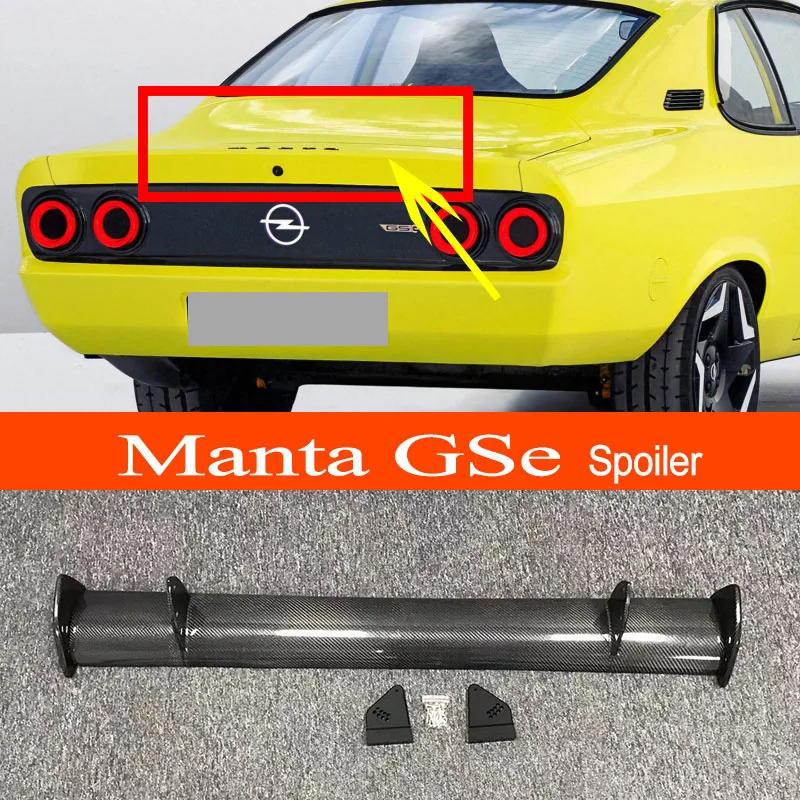 

Manta GSe Real Carbon Fiber / FRP GT-style Car-styling Sporty Rear Trunk Wing Spoiler for Opel Manta GSe Sedan