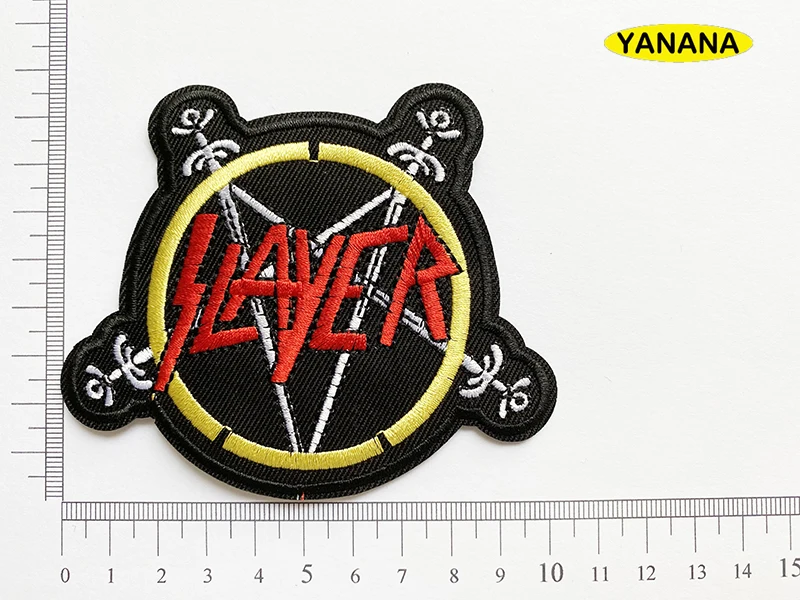 Slayer rock naszywki na ubrania DIY paski pisane słowa naklejki ubrania naklejki odzież dodatki krawieckie