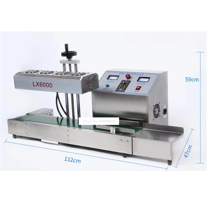 Nuovo LX6000 Automatico Continuo Sigillatore di Induzione Elettromagnetica di Tenuta Della Macchina Foglio di Alluminio Bottiglia di Tenuta Della Macchina 110V/220V