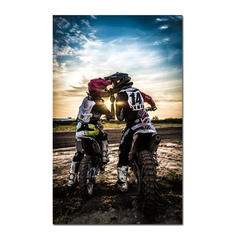 Mountain Bike Poster Motocross Silk Posters Autocycle Prints Autobike Sports For Man Boy Room Decor Canvas Picture