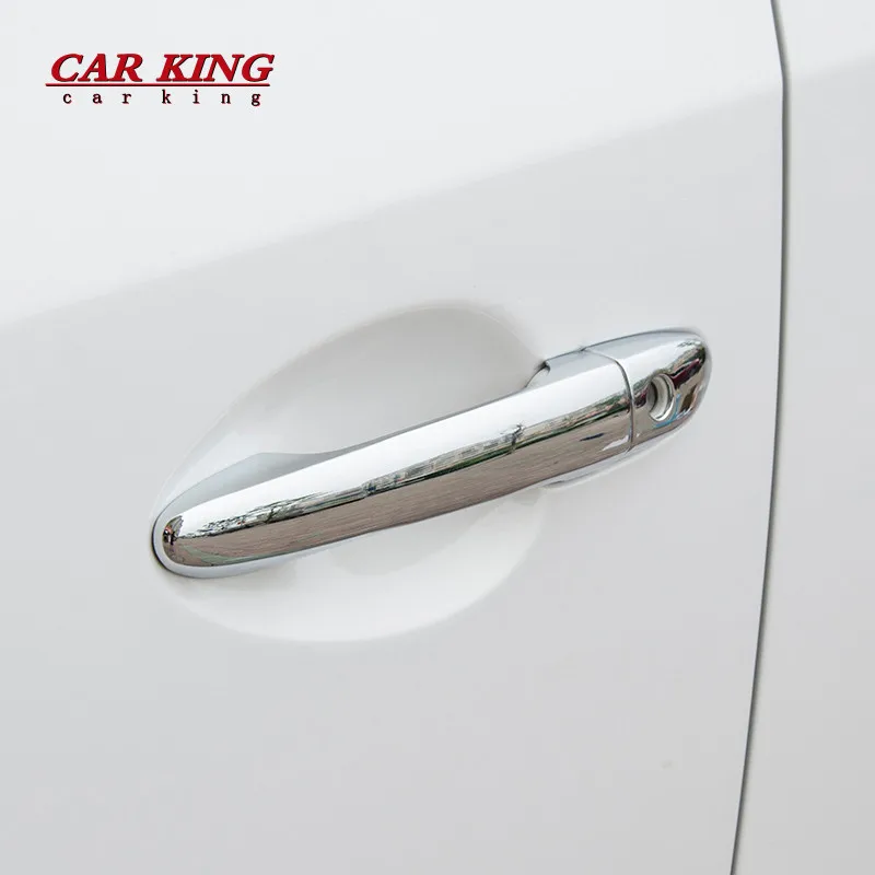 

ABS Chrome Side Door Handle Cover Catch Trim Overlay Molding Garnish For 2015 2016 2017 LHD Mazda 2 Demio DL Sedan DJ Hatchback