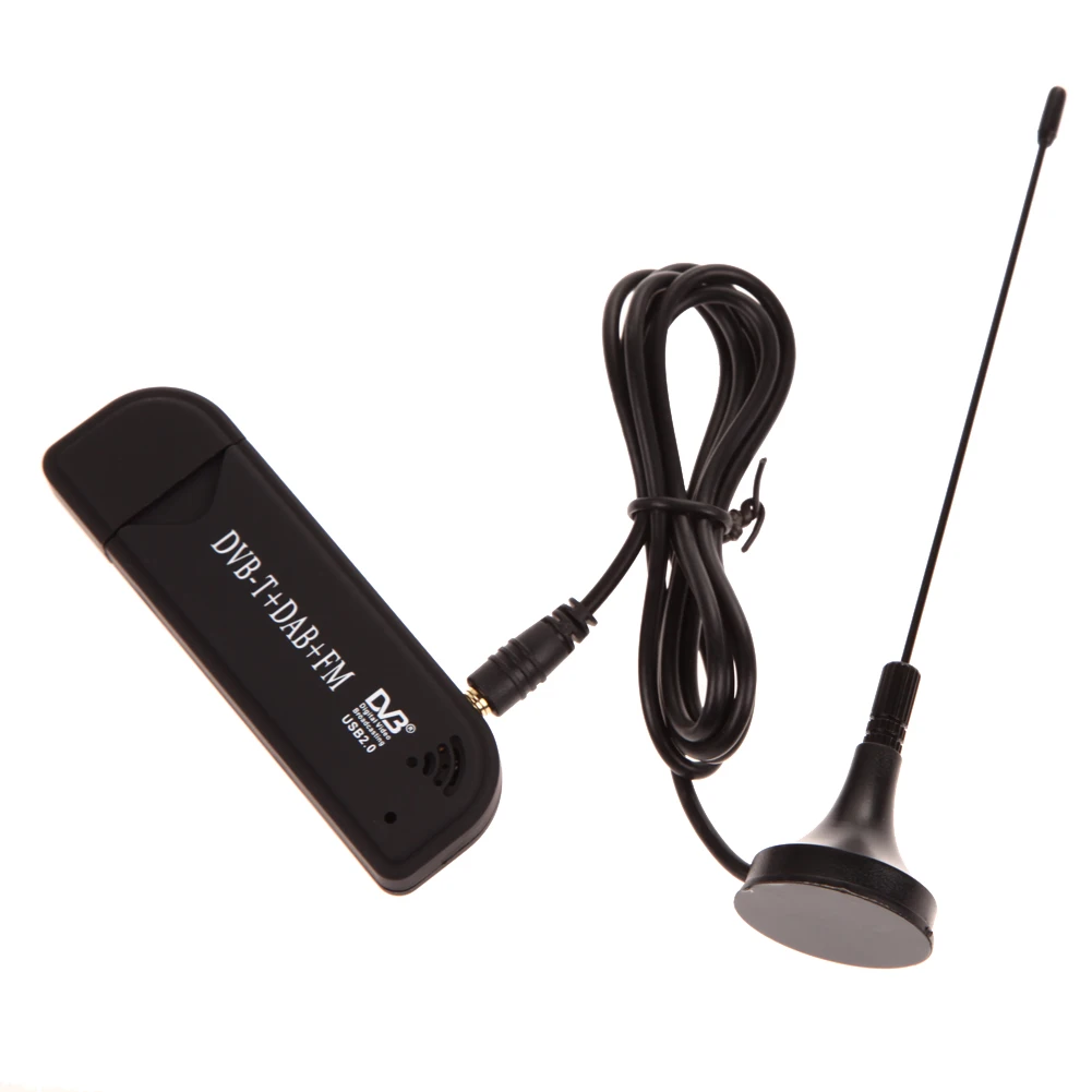 Sintonizador de TV Digital, Receptor de Cartão Dongle, USB 2.0, FM Dab, Dvb-T, SDR, Rtl2832U, R820T2