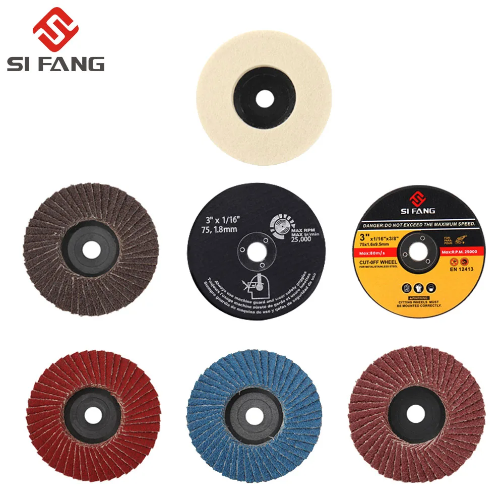 3 Inch 75mm Flap Discs Sanding Discs Grinding Wheels Blades Wood Cutting For Angle Grinder Abrasive Tools