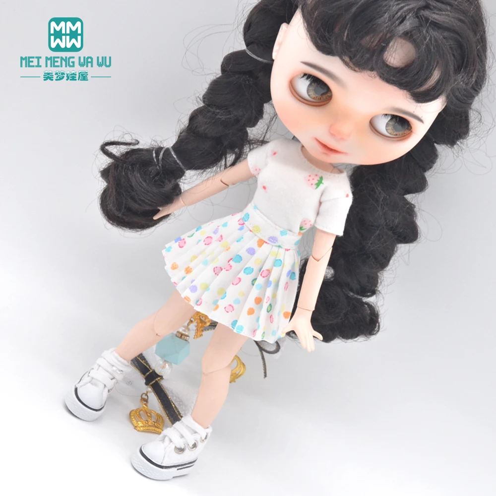 

NEW Toys Doll Clothes 28--30cm Blyth Azone OB23 OB24 doll accessories Fashion T-shirts, mini skirts, shoes Girl's gift