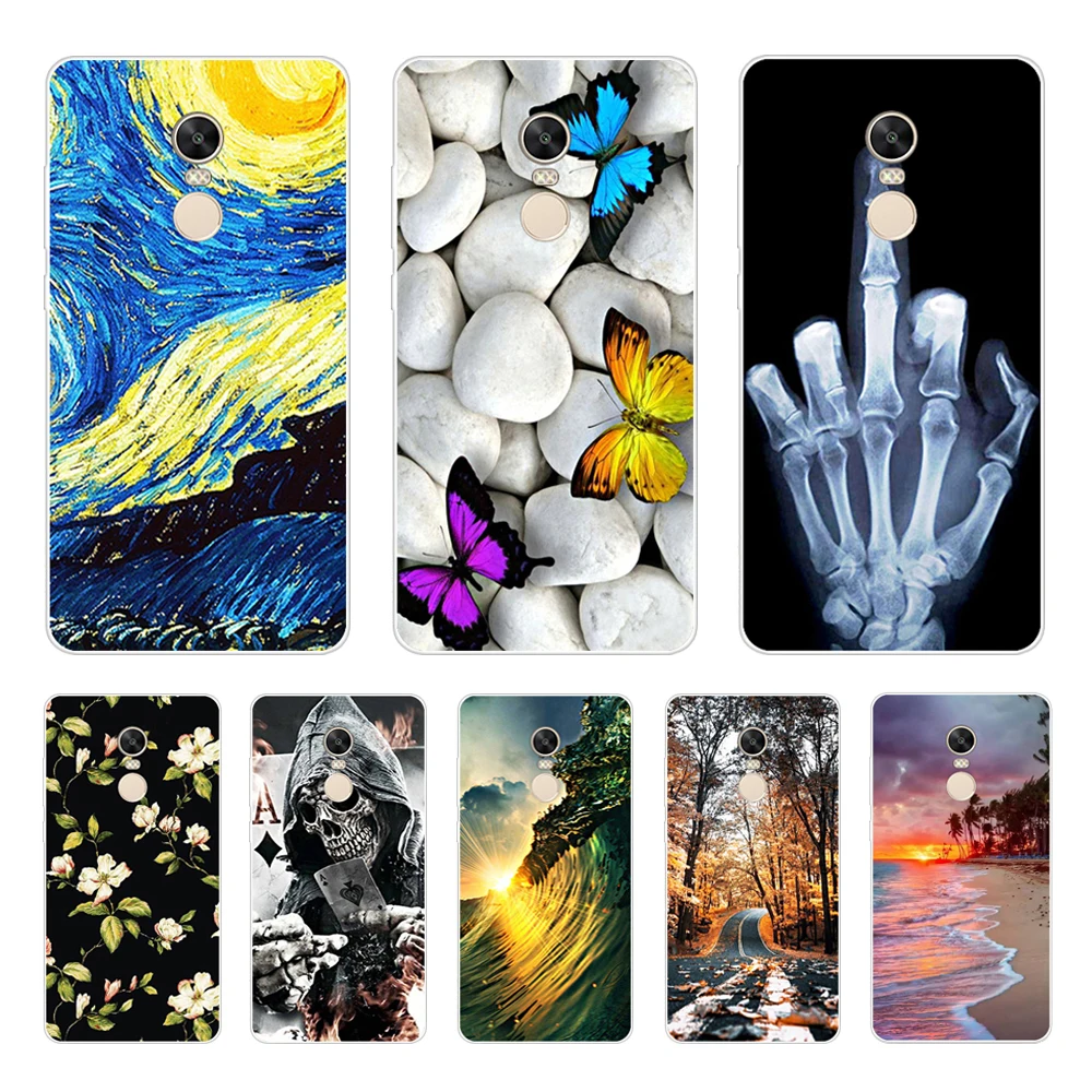 Phone Case for Xiaomi Redmi Note 4 Cover Case Soft Silicone Case For Xiaomi Redmi Note 4X Case Cover for Redmi Note 4 X Coque 3D