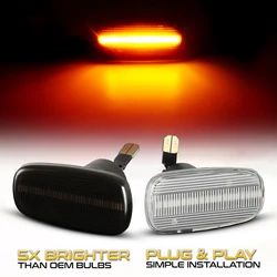 2x LED Dynamic Side Marker Light Tuan Signal Lamp For Toyota Prius Altezza Land Cruiser Kluger Corolla Verso Sienta Premio Yaris