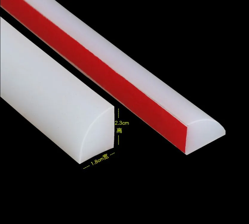 50cm-200cm triangle Silicone Water Stopper Bathroom and Kitchen Water Barriers Self-adhesive Stop Water Floor Partition Strip