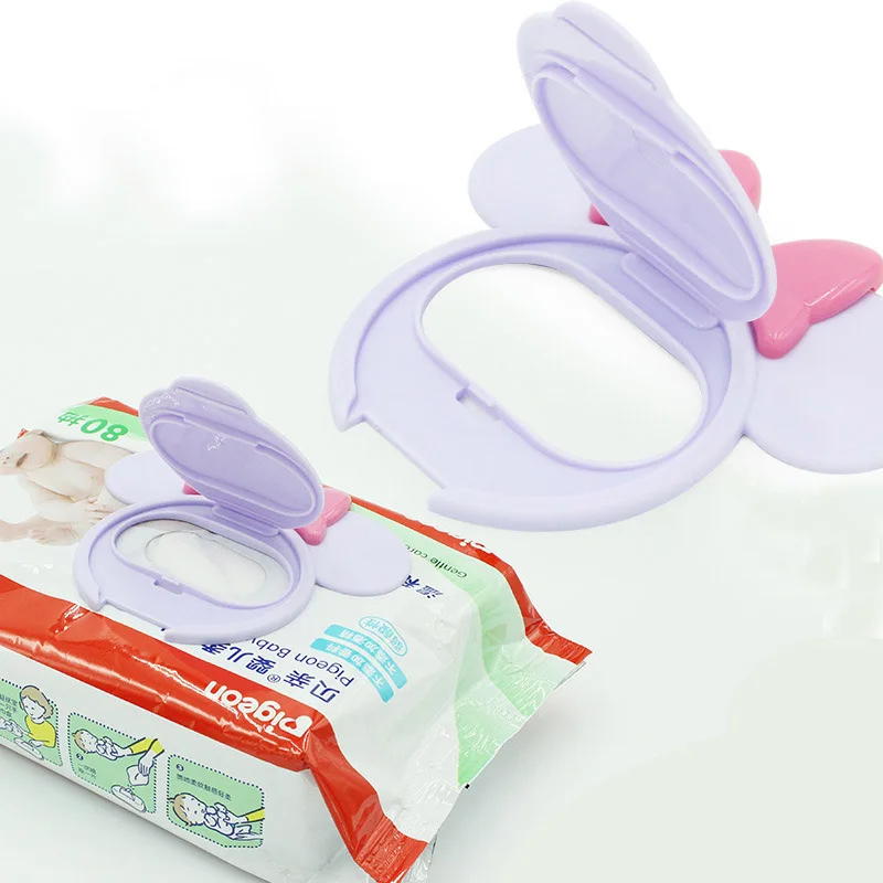 1Pc Cartoon Baby Wet Wipes Lids Reusable Wet Wipes Cover For Wet Wipes Baby Skin Care Portable Travel Wipes Tissues Bag Covers