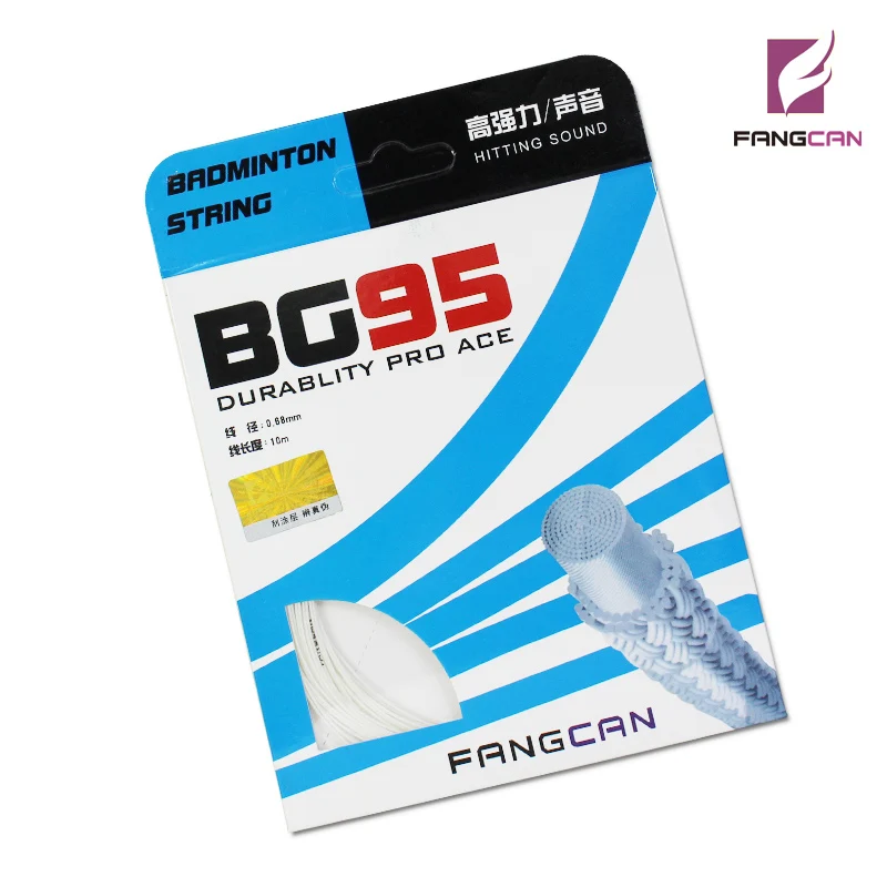 

FANGCAN BG95 0.68MM Multifilament Badminton Racket String 30LBS Durable Badminton String 10M Line Black White