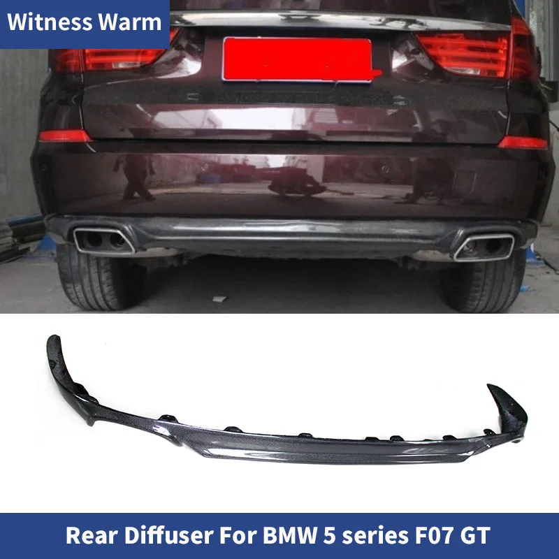 Carbon Fiber Rear Bumper Diffuser Lip Spoiler For BMW 5 series GT F07 car body kit 2010-2017