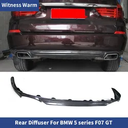 Carbon Fiber Rear Bumper Diffuser Lip Spoiler For BMW 5 series GT F07 car body kit 2010-2017