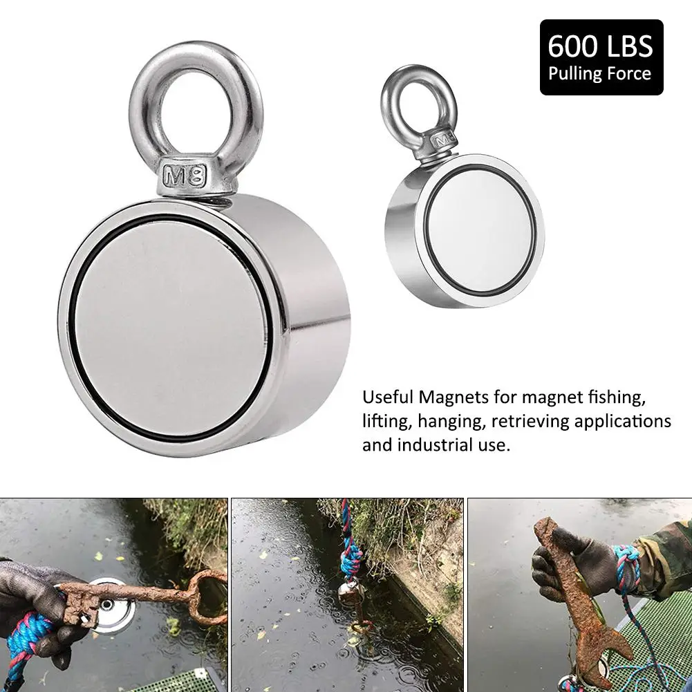 

Strong Double - Sided Magnetic Ring Strong Magnetic Ring Salvage Double - Sided Magnet Magnetic Hook Dual Side Fishing Magnets